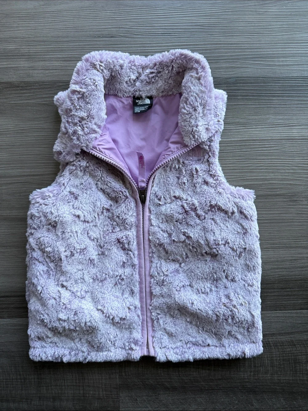 The North Face Lilac Plush Fleece Puffer Vest - Kids